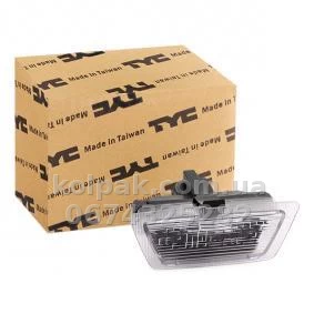 Ліхтар підсвічування номерного знака Opel Astra G SD/HB 1998-2009, у зборі, TYC, 15-0519-00-2