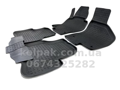 Floor mats for Volkswagen Passat B7/Passat/Passat CC 2011-2015, Rubber, 5 pcs, Seintex, 82715 — photo 3