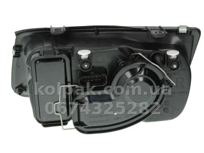 Передня фара Volkswagen Bora 1998-2005, права H4/H3, електричне регулювання, із протитуманною фарою, Depo, 441-1138R-LDEMF Передня фара Volkswagen Bora 1998-2005, права H4/H3, електричне регулювання, із протитуманною фарою, Depo, 441-1138R-LDEMF — фото 2