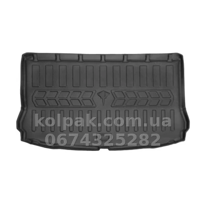 Килимок у багажник Seat Leon 5F HB 2012-2020 нижня полиця, регульоване дно, із бортиком, поліуретан Stingray 6048141