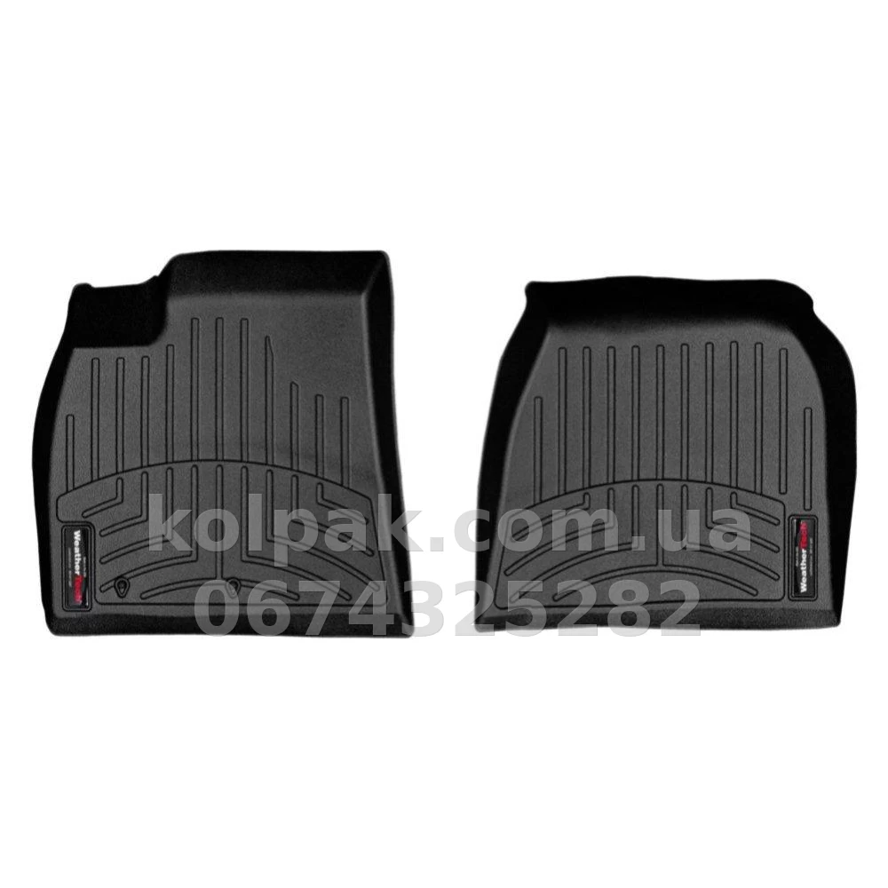 Floor mats for Tesla Model S 2012-, with raised edges, front, black, Weathertech 444581 Floor mats for Tesla Model S 2012-, with raised edges, front, black, Weathertech 444581 β photo 1