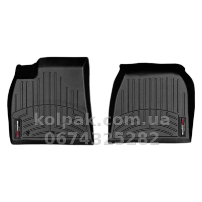 Килимки в салон Tesla Model S 2012-, з бортиком, передні, чорні, Weathertech 444581 Килимки в салон Tesla Model S 2012-, з бортиком, передні, чорні, Weathertech 444581