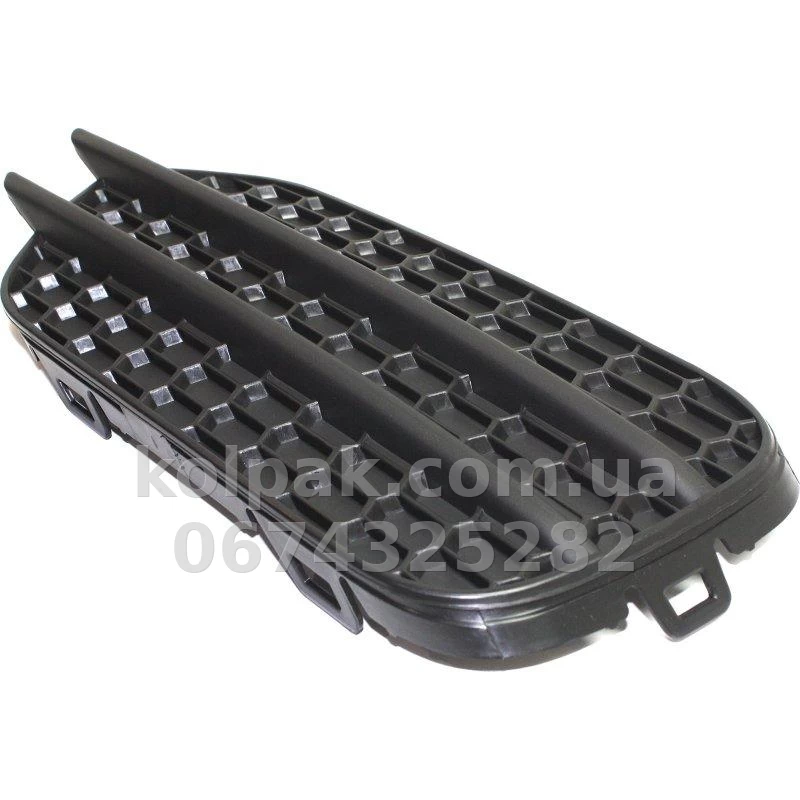 Original right bumper grille Volkswagen Tiguan 2012-2016, without fog light opening, 5N0853666F9B9 Original right bumper grille Volkswagen Tiguan 2012-2016, without fog light opening, 5N0853666F9B9 β photo 1