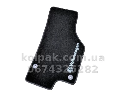 Carpet floor mats for Volkswagen Passat B6/B7 2005-2014, black, 5 pcs, AVTM BLCCR1671 — photo 3