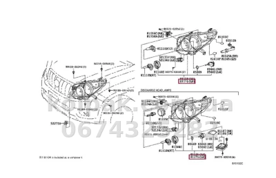 Front left headlight Toyota Land Cruiser Prado 150 (J15) 2013-2017, electric adjustment, without levelling motor (H11/HB3/WY21W/), Depo, 21211Y2LLDEM Front left headlight Toyota Land Cruiser Prado 150 (J15) 2013-2017, electric adjustment, without levelling motor (H11/HB3/WY21W/), Depo, 21211Y2LLDEM β photo 2
