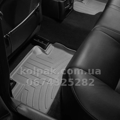 Килимки в салон Lexus IS 2005-2014, AWD, з бортиком, задні, сірі, Weathertech 462032 — фото 2