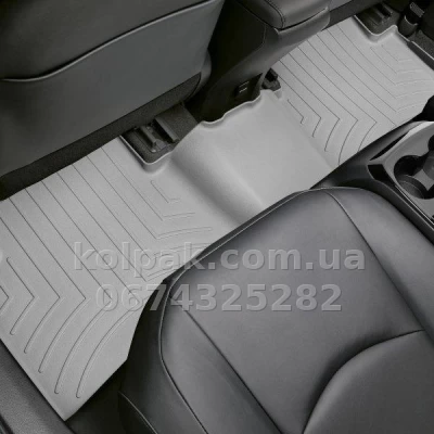 Floor mats for Toyota Prius 2017-2018, with raised edges, rear, grey, Weathertech 469172 — photo 2