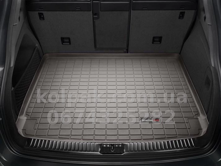 Boot mat for Porsche Cayenne 2011-2018, with cover, cocoa, WeatherTech 43487SK Boot mat for Porsche Cayenne 2011-2018, with cover, cocoa, WeatherTech 43487SK β photo 1