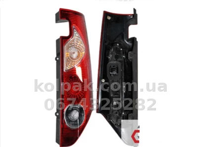 Задній правий ліхтар Renault Kangoo 2008-2013, без ламп, без патрона (P21/5W/PY21W/P21W), кількість дверей — 1, Depo, 551-1982R-UE Задній правий ліхтар Renault Kangoo 2008-2013, без ламп, без патрона (P21/5W/PY21W/P21W), кількість дверей — 1, Depo, 551-1982R-UE — фото 2
