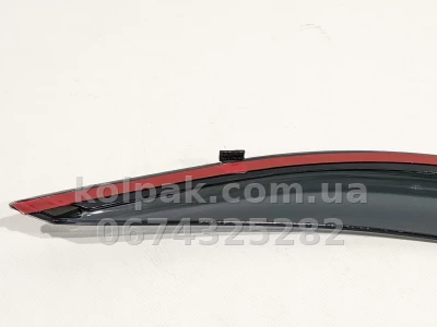 Дефлектори вікон Toyota Camry 50/55 2012–2017 Ievropa HAVOC — з хромованою смугою — фото 10