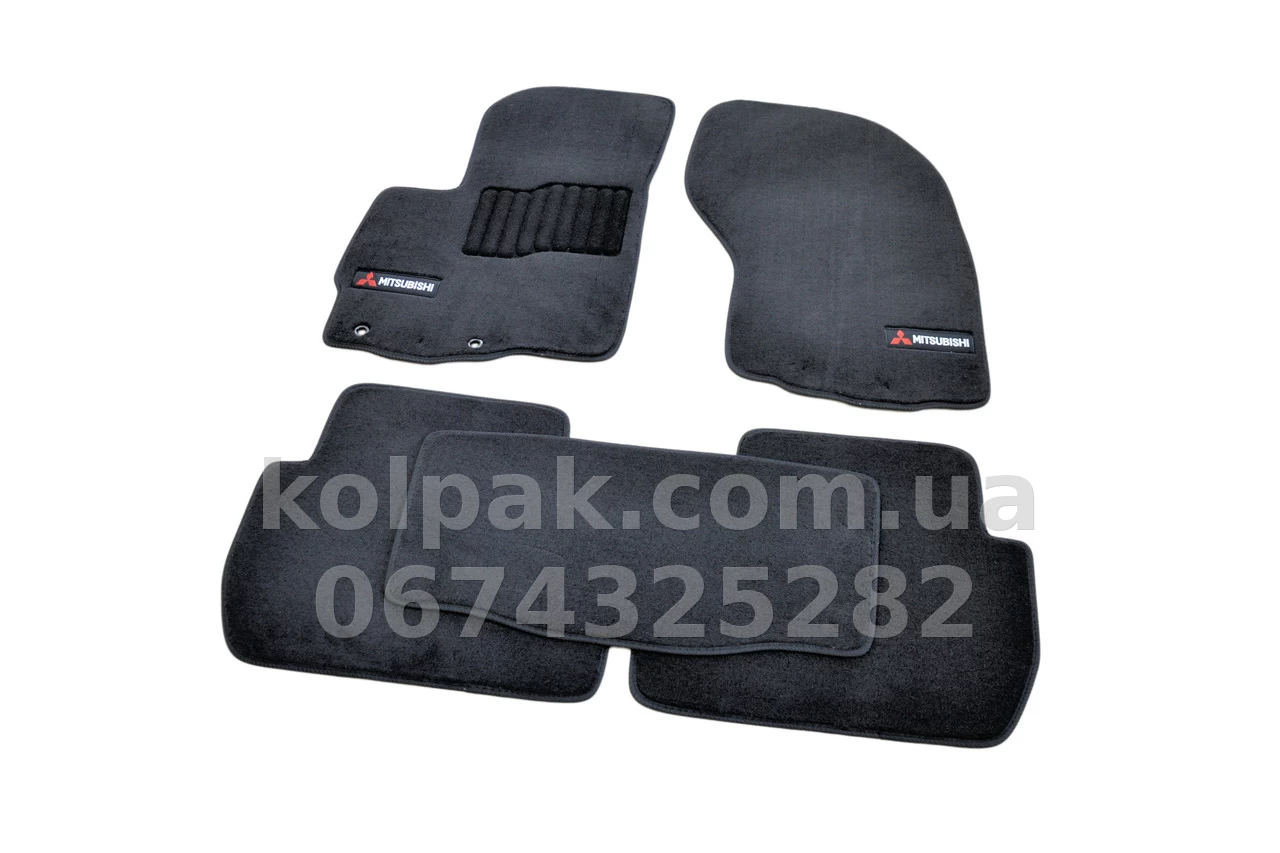 Carpet floor mats for Mitsubishi Outlander XL 2006-2012, Premium, black, AVTM BLCLX1396 Carpet floor mats for Mitsubishi Outlander XL 2006-2012, Premium, black, AVTM BLCLX1396 β photo 1