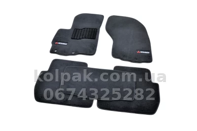 Ворсові килимки в салон Mitsubishi Outlander XL 2006-2012, Premium, чорні, AVTM BLCLX1396 Ворсові килимки в салон Mitsubishi Outlander XL 2006-2012, Premium, чорні, AVTM BLCLX1396