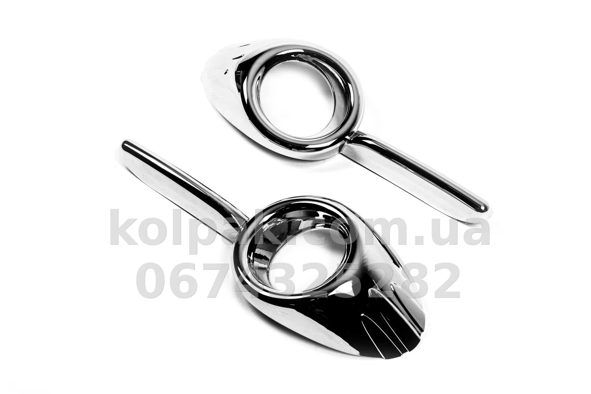 Chrome fog light surrounds (2 pcs, plastic) Fiat Doblo 2010-, Carmos, 6454370 Chrome fog light surrounds (2 pcs, plastic) Fiat Doblo 2010-, Carmos, 6454370 β photo 1