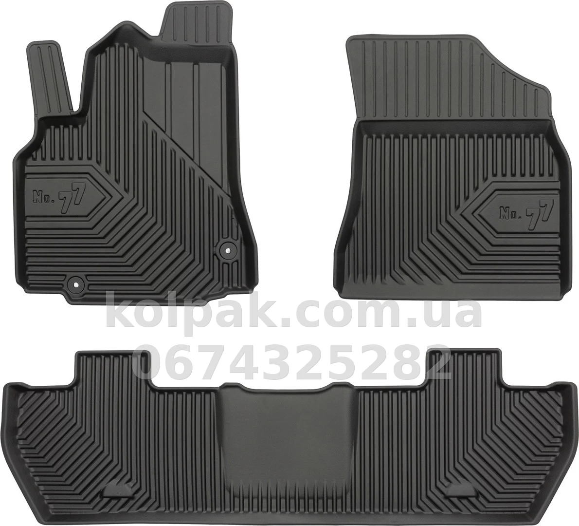 Floor mats for Citroen Berlingo/Peugeot Partner 2008-2018, 1-2 row, with raised edges, Frogum, FG 77407251 Floor mats for Citroen Berlingo/Peugeot Partner 2008-2018, 1-2 row, with raised edges, Frogum, FG 77407251 β photo 1