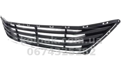 Решітка бампера Hyundai Elantra 2014-2016, середня, із хромованим молдингом, AVTM, 865603X720, 3244 910