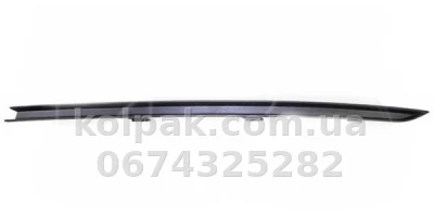 Лівий молдинг переднього бампера Volkswagen Passat B8 2015-, чорний, AVTM, 3G08543219B9, 187434921