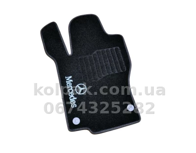 Ворсові килимки в салон Mercedes-Benz GL-Class W164/ML-Class W164 2006-2012, 5 місць, чорні, 5 шт., AVTM BLCCR1348 — фото 2