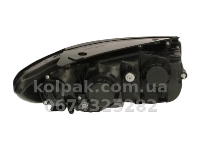 Передня ліва фара Hyundai Santa Fe 2 2005-2010, H7/H7, з покажчиком повороту, чорна рамка, Depo, 221-1144L-LDEM2 — фото 2