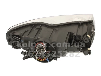 Front left headlight Volkswagen Touareg 2007-2009, H7/H9, electric adjustment, with motor, Depo, 441-11C2LMLD-EM — photo 2