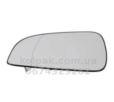 Лівий вкладиш дзеркала Opel Astra H 2007-2014, асферичний, із підігрівом, AVTM, 13300626, 185206M55
