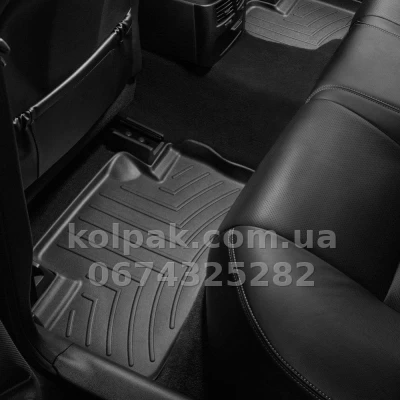 Килимки в салон Lexus IS 2005-2014, AWD, з бортиком, задні, чорні, Weathertech 442032 — фото 2