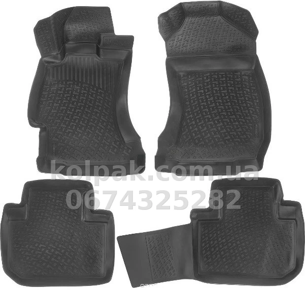 Polyurethane floor mats for Ford Focus 1 1998-2005, L.Locker, 202021301 Polyurethane floor mats for Ford Focus 1 1998-2005, L.Locker, 202021301 β photo 1