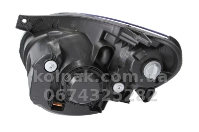 Front right headlight Kia Picanto 2007-2010, H4, electric adjustment, with motor, Depo, 223-1128RMLD-EM — photo 2