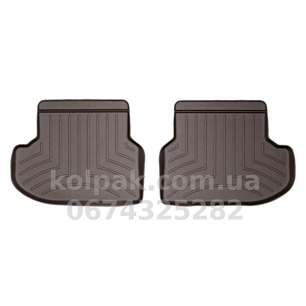 Floor mats for BMW 5-Series 2014-2016, with raised edges, rear, cocoa, Weathertech 473133 Floor mats for BMW 5-Series 2014-2016, with raised edges, rear, cocoa, Weathertech 473133 β photo 1