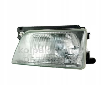 Front right headlight Opel Kadett E 1985-1991, manual adjustment, without bulbs (H4/W5W), with frame, Depo, 4421101RLDE — photo 2