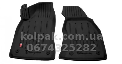 Поліуретанові килимки в салон Audi A6 C5 1997-2004, з бортиком, 2 шт., Stingray, 5030022