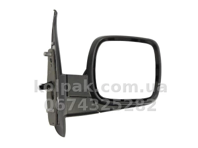 Бокове дзеркало Renault Kangoo 2006-, у зборі, праве, електричне регулювання, із підігрівом, ґрунтовка, із датчиком температури, опукле, AVTM, 7701068836, 189240160