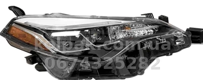 Передня права фара Toyota Corolla E17 2016-2019, USA, механічне регулювання, (SE/XLE/XSE), дві лінзи, Depo, 31211AKRAS2 Передня права фара Toyota Corolla E17 2016-2019, USA, механічне регулювання, (SE/XLE/XSE), дві лінзи, Depo, 31211AKRAS2