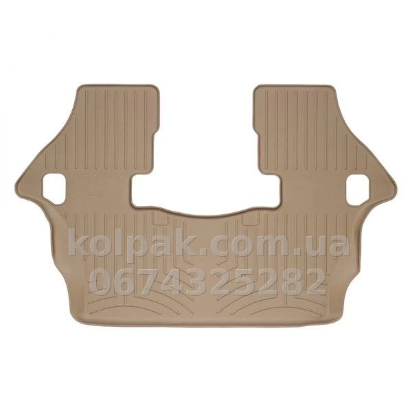 Floor mats for Infiniti QX56/Nissan Armada 2004-2012, 3 row, with raised edges, rear, beige, Weathertech 450193 Floor mats for Infiniti QX56/Nissan Armada 2004-2012, 3 row, with raised edges, rear, beige, Weathertech 450193 β photo 1