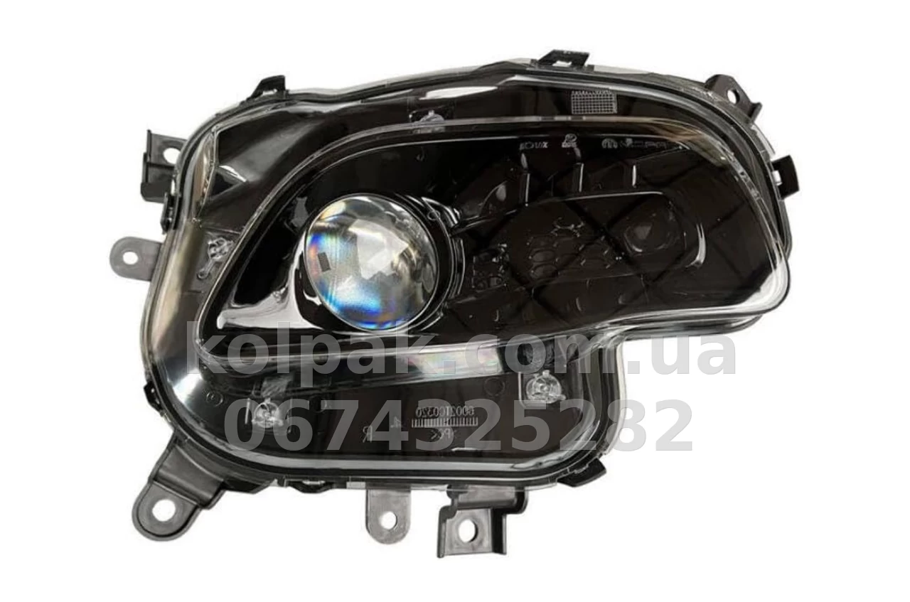 Front right headlight Jeep Cherokee 2013-2018, manual adjustment, without bulbs (HIR2), halogen dark reflector, Depo, 3331195RAC2 Front right headlight Jeep Cherokee 2013-2018, manual adjustment, without bulbs (HIR2), halogen dark reflector, Depo, 3331195RAC2 β photo 1