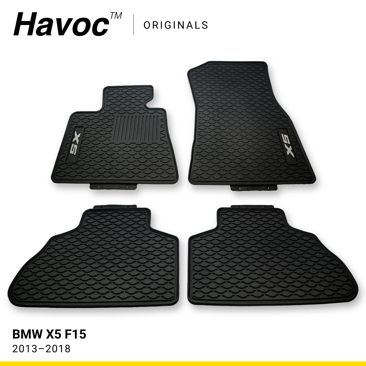 BMW X5 F15 2013–2018 з LOGO килимки HAVOC Originals