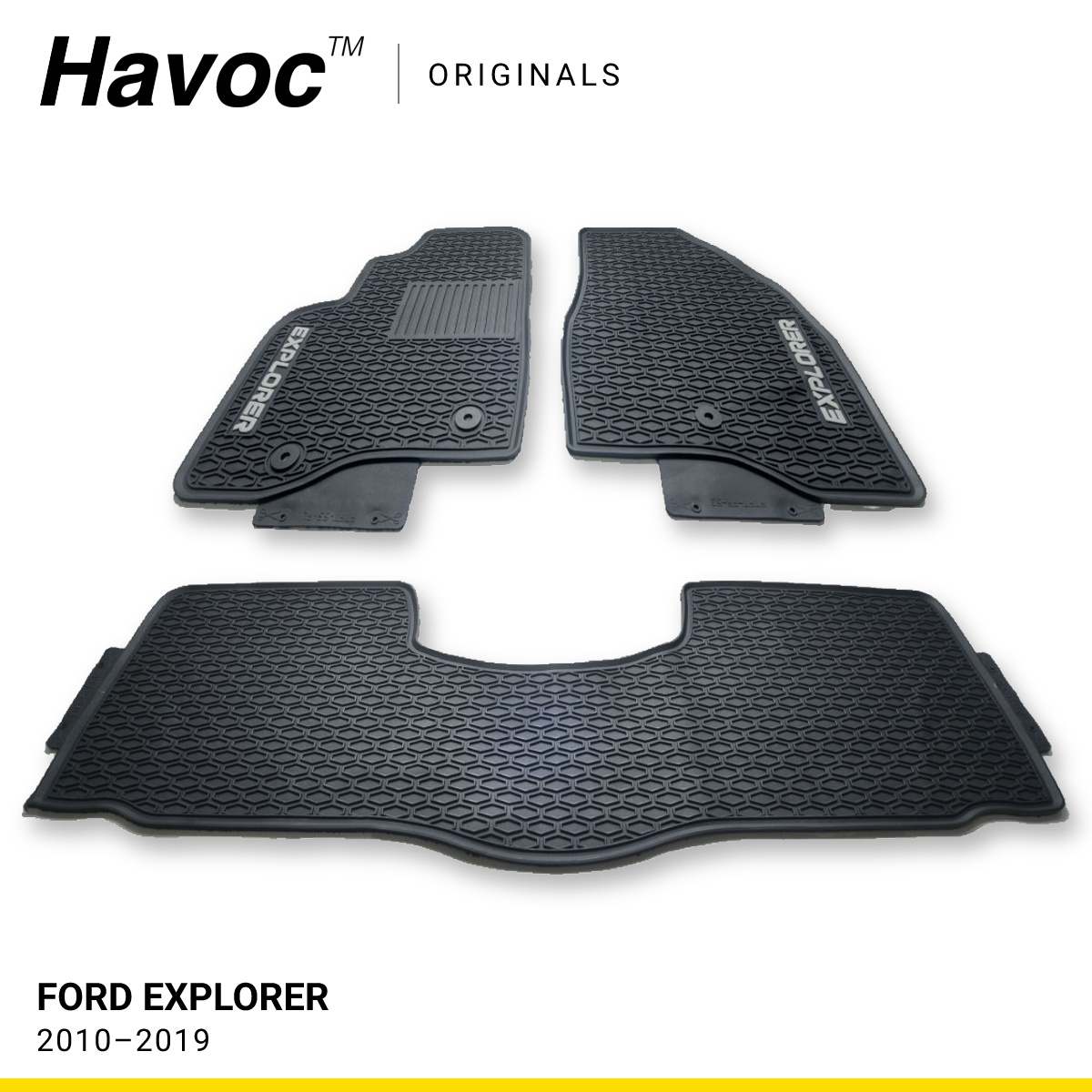 Ford Explorer з 2010 по 2019 Оригінальні килимки в салон HAVOC Ford Explorer з 2010 по 2019 Оригінальні килимки в салон HAVOC — фото 1