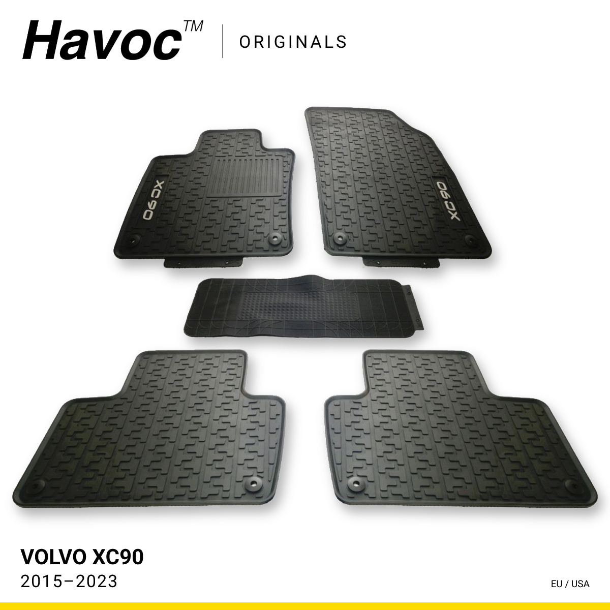 Килимки в салон Volvo XC90 2015–2023 HAVOC EU/USA